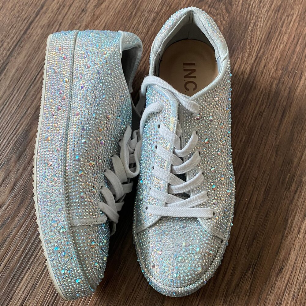 INC Silver Rhinestone sneakers